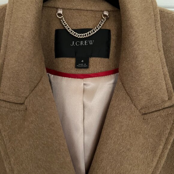 J. Crew Camel Wool Coat - Picture 2 of 6